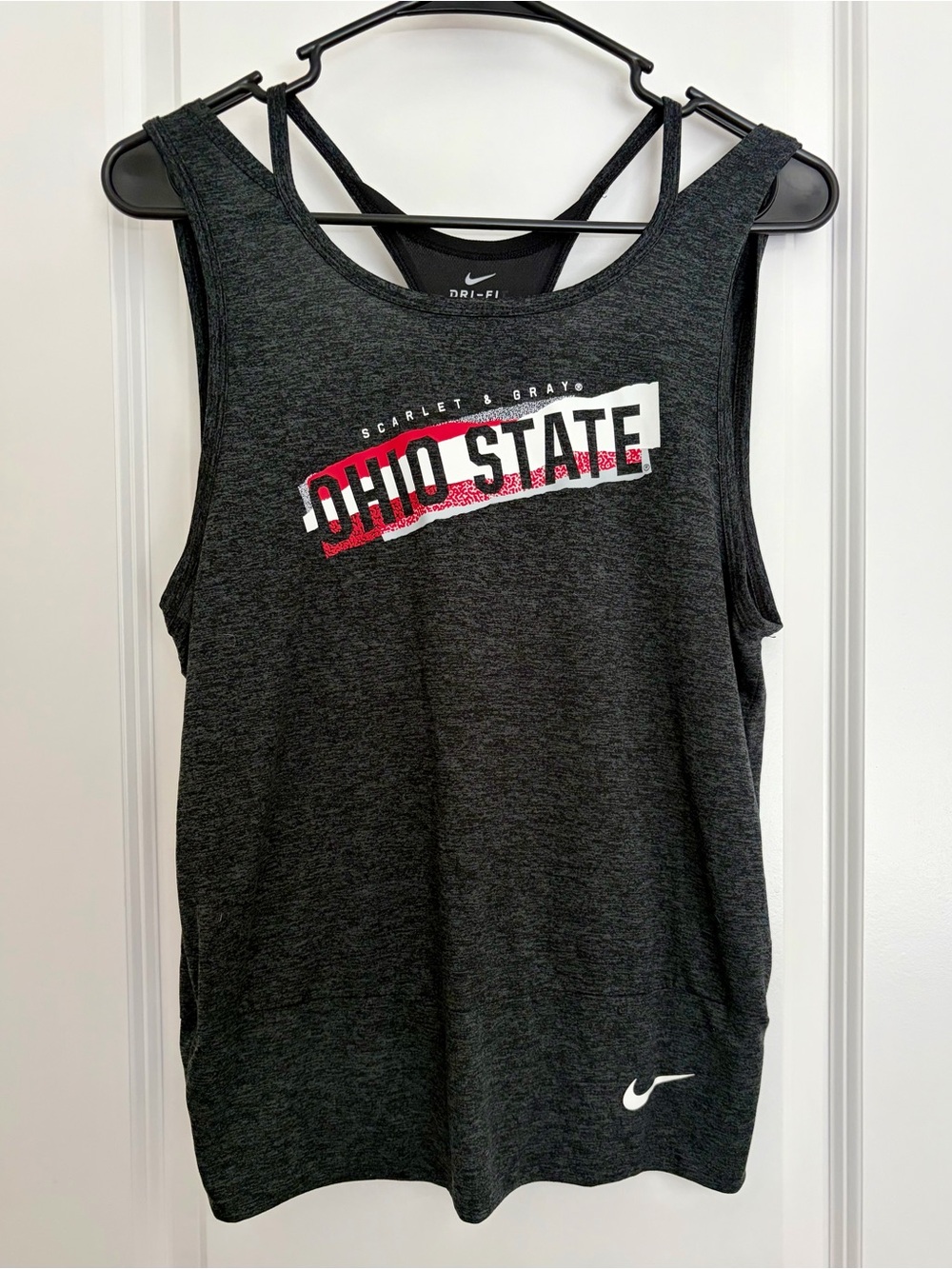 Nike Dark Gray Ohio State Graphic Dri-FIT Tank